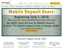 Tablet Screenshot of entegrabank.com